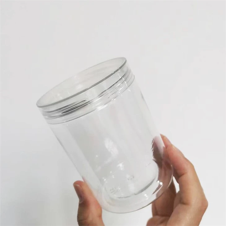 Pots de plàstic transparent de 12 oz amb tapa