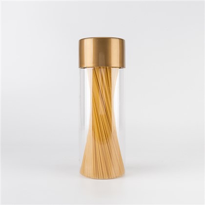 Pot de plàstic daurat de 37 oz amb tapes