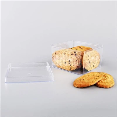 Caixa quadrada de llaminadures de plàstic de 500 g