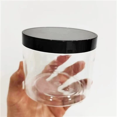 Pots de plàstic de 480 ml amb tapes negres
