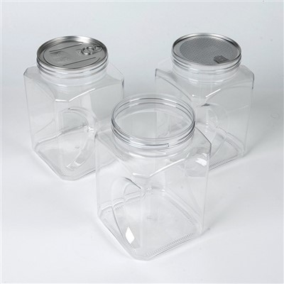 Envàs de plàstic quadrat gran