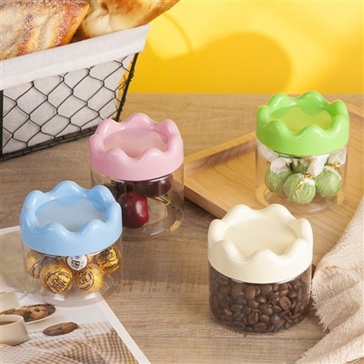 Pots de plàstic Crown amb tapa