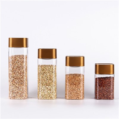 Envàs quadrat de galetes de plàstic de 600 ml